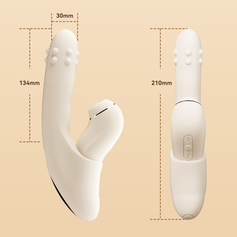 Svakom Thrusting Beaded Vibrator with Pulsating Stimulator