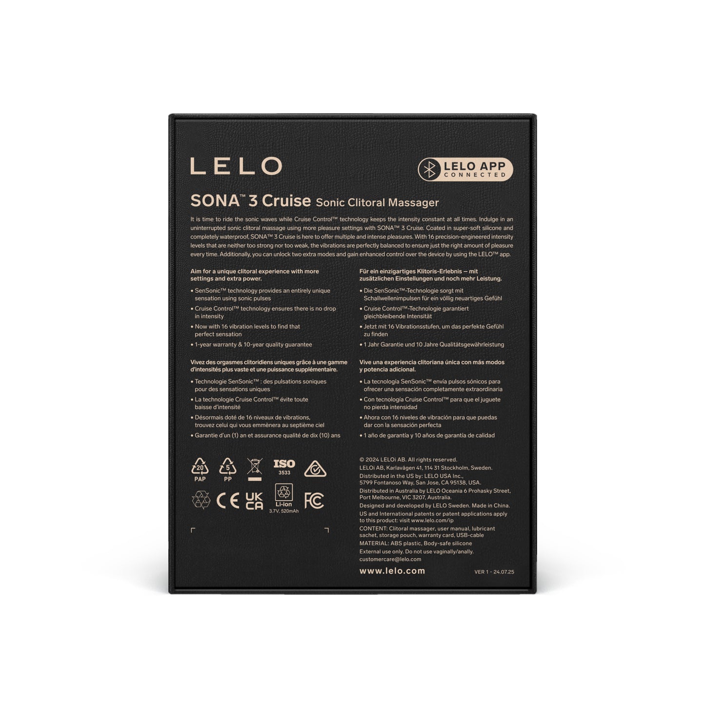 LELO SONA™ 3 Cruise Sonic Clitoral Massager