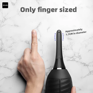 JEUSN ANAL IRRIGATOR Silicone douche enema syringe shower cleaning head anal beads butt plug attachment nozzle tip
