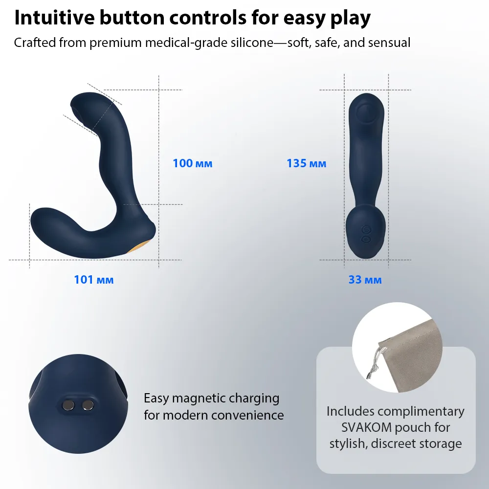 Svakom IKER JR Pulsating Prostate Vibrator