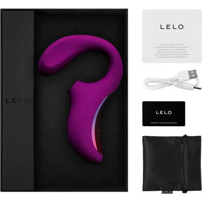 LELO ENIGMA Rechargeable Silicone Dual Stimulation Pressure Wave Vibrator