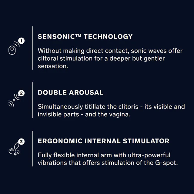 LELO ENIGMA Rechargeable Silicone Dual Stimulation Pressure Wave Vibrator