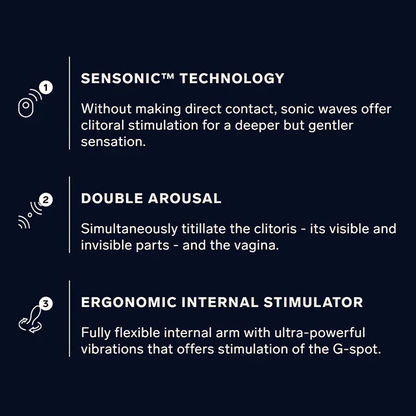 LELO ENIGMA Rechargeable Silicone Dual Stimulation Pressure Wave Vibrator