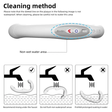 JEUSN Double head vibration heating electric Prostate Massager