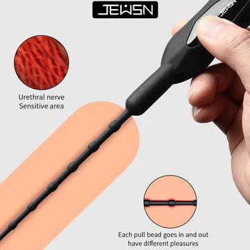 JEUSN Urethral Orgasm 10 Frequency Vibrating Urethral Sound Urethral Plug Urinary Dilator Urethra Masturbation Rod Sex Toy for Men