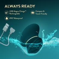 Blush Collection | Riana Silicone Clitoral Stimulator With 'AutoRub' Technology – In Dark Teal