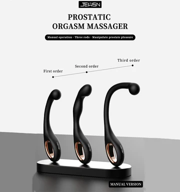 JEUSN Male Manual Prostate Massager Anal Dildo Butt Plug Manual Prostate Orgasm