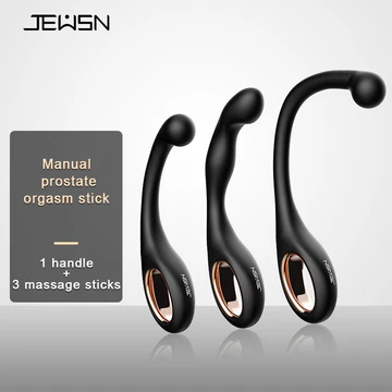 JEUSN Male Manual Prostate Massager Anal Dildo Butt Plug Manual Prostate Orgasm