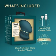 Blush Collection | Riana Silicone Clitoral Stimulator With 'AutoRub' Technology – In Dark Teal