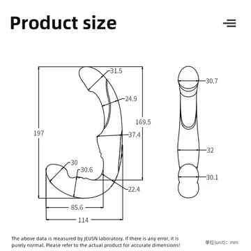 JEUSN Double head vibration heating electric Prostate Massager
