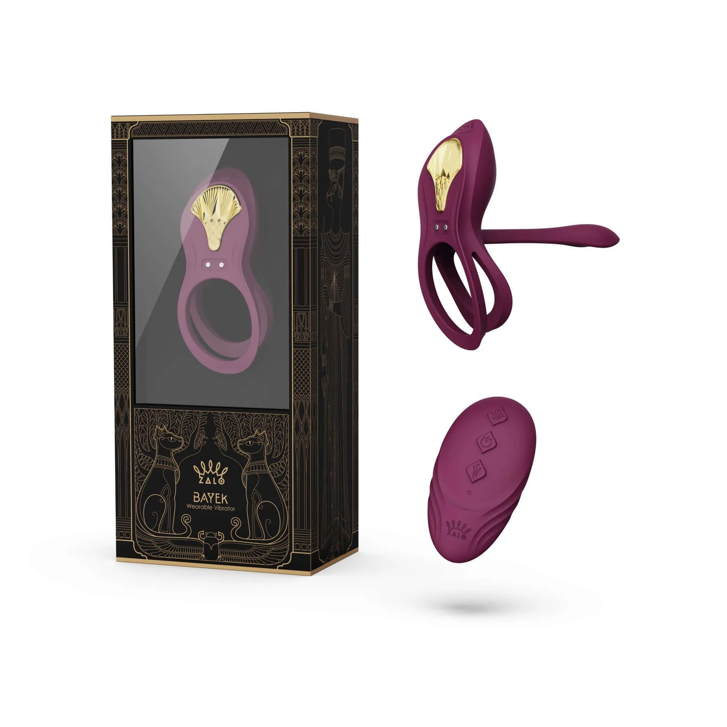 ZALO Bayek Smart Dual Stimulation Couples Ring App Control