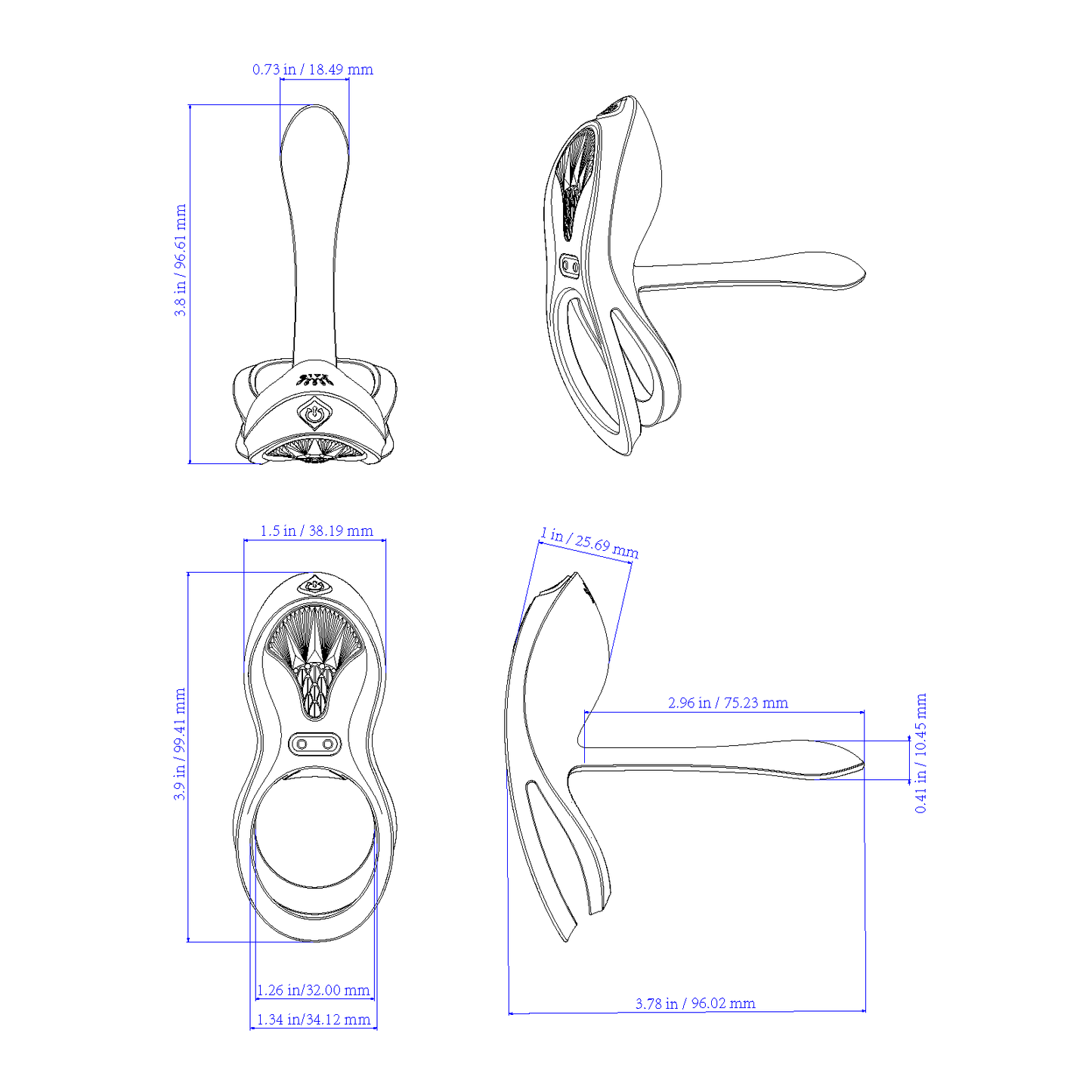ZALO Bayek Smart Dual Stimulation Couples Ring App Control