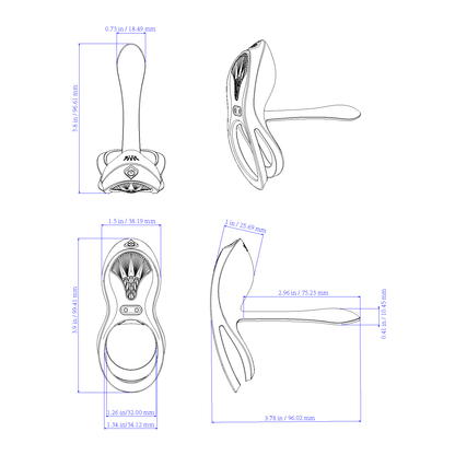 ZALO Bayek Smart Dual Stimulation Couples Ring App Control