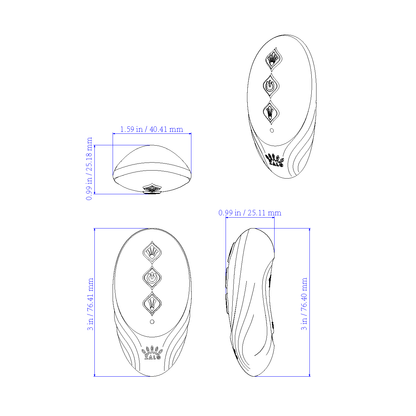 ZALO Bayek Smart Dual Stimulation Couples Ring App Control